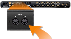 828mk3 MIDI connections