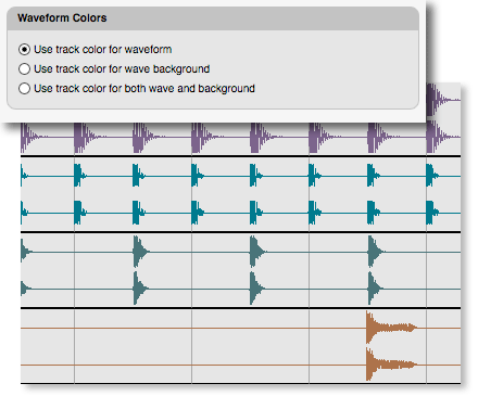 colored waveforms