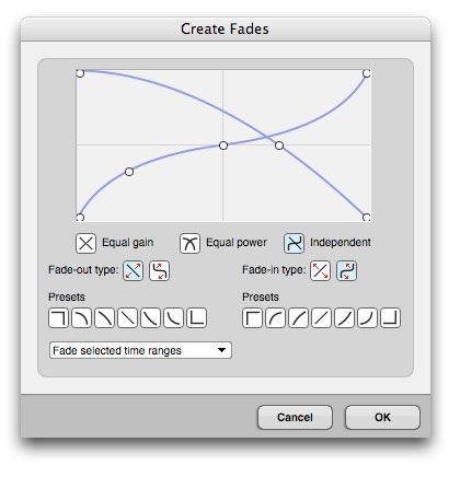Fades and crossfades