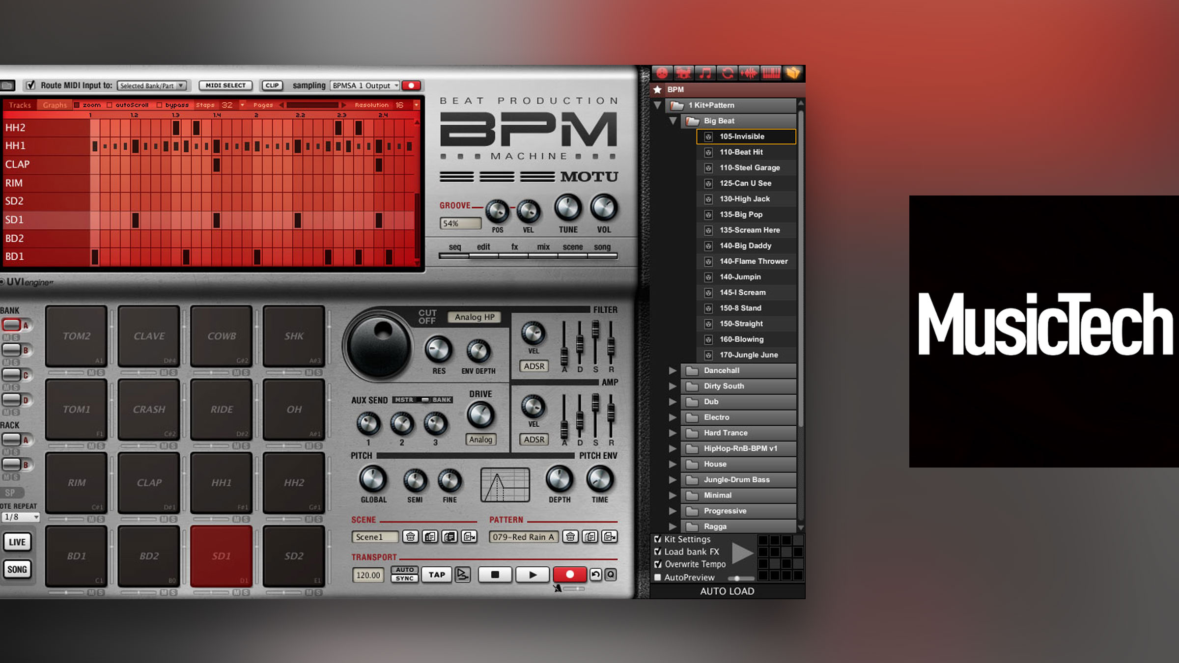 "A very powerful drum sampler and sequencer that's also inspiring to use" News