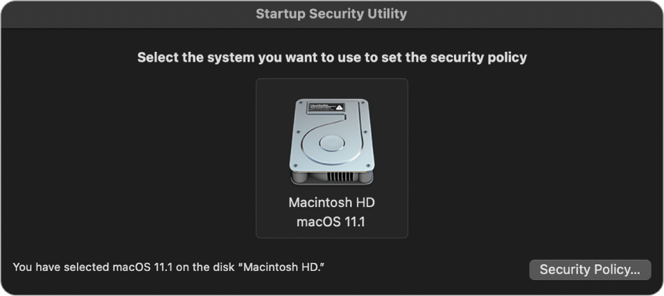 Startup Security Utility